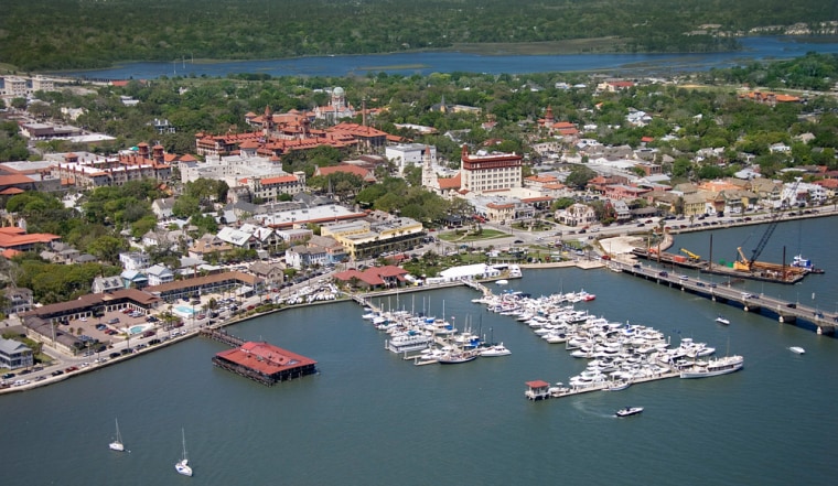 Aerial View of Mantanzas River,  St. Augustine,  Florida